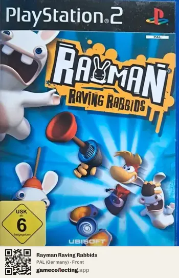 Rayman Raving Rabbids PlayStation 2, Germany box front