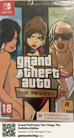 Grand Theft Auto: The Trilogy: The Definitive Edition Nintendo Switch, Europe box front