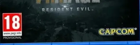Resident Evil Village, the PEGI square on its front
