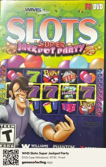 WMS Slots: Super Jackpot Party Computer, NTSC box front