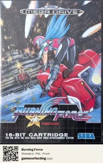 Burning Force Sega Mega Drive / Genesis, PAL box front