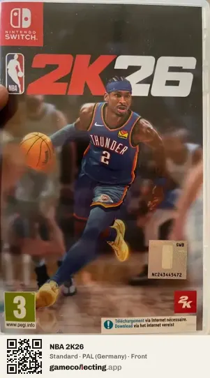 NBA 2K26 Nintendo Switch, Germany box front