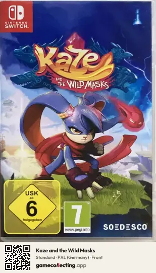 Kaze and the Wild Masks Nintendo Switch, Germany box front