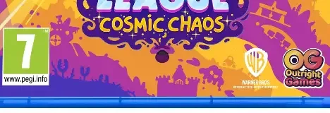 DC's Justice League: Cosmic Chaos, the PEGI square on its front
