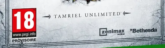 The Elder Scrolls Online: Tamriel Unlimited, the PEGI square on its front