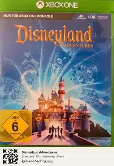 Disneyland Adventures Xbox One, Germany box front