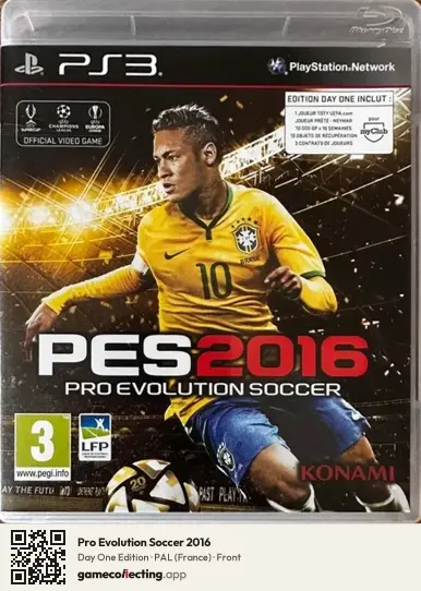 Pro Evolution Soccer 2016 PlayStation 3, France box front