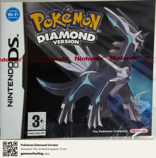 Pokémon Diamond Version Nintendo DS, United Kingdom box front