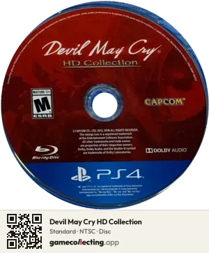 Devil May Cry HD Collection PlayStation 4, NTSC disc