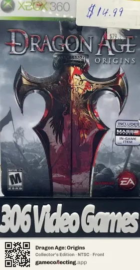 Dragon Age: Origins Xbox 360, NTSC box front
