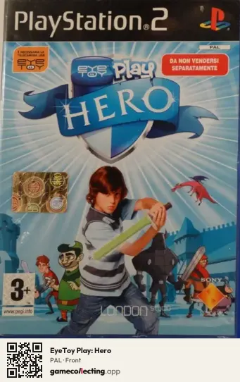 EyeToy Play: Hero PlayStation 2, PAL box front