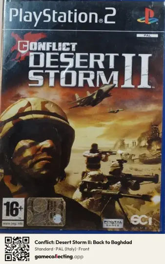 Conflict: Desert Storm II: Back to Baghdad PlayStation 2, Italy box front