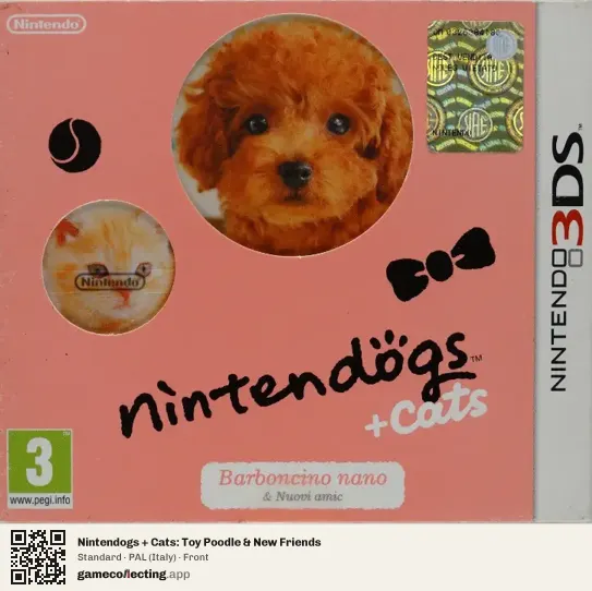 Nintendogs + Cats: Toy Poodle & New Friends Nintendo 3DS, Italy box front
