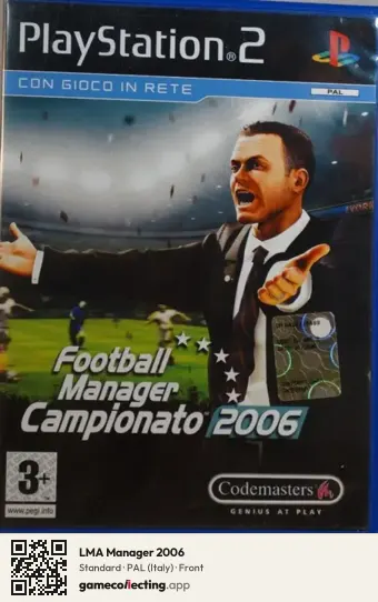 LMA Manager 2006 PlayStation 2, Italy box front