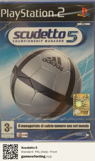 Scudetto 5 PlayStation 2, Italy box front