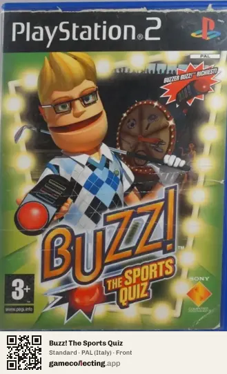 Buzz! The Sports Quiz PlayStation 2, Italy box front