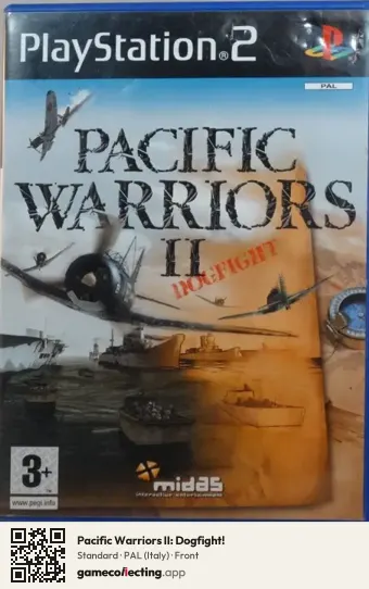 Pacific Warriors II: Dogfight! PlayStation 2, Italy box front