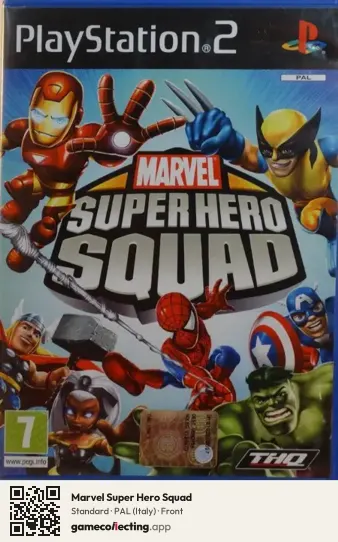 Marvel Super Hero Squad PlayStation 2, Italy box front