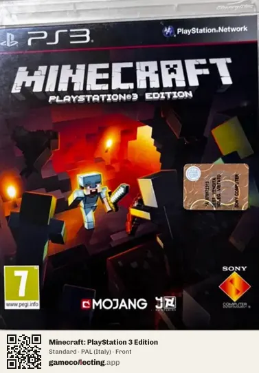 Minecraft: PlayStation 3 Edition PlayStation 3, Italy box front