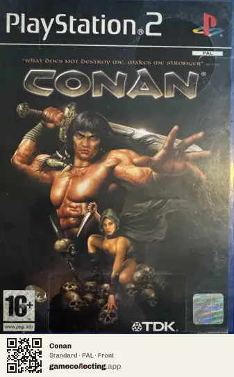 Conan PlayStation 2, PAL box front