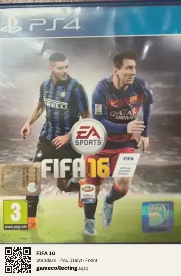 FIFA 16 PlayStation 4, Italy box front
