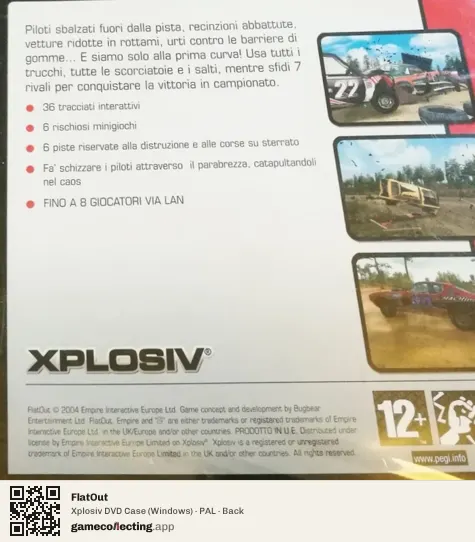 FlatOut Computer, PAL box back