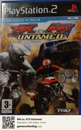 MX vs. ATV Untamed PlayStation 2, Italy box front