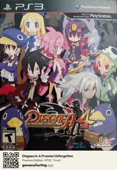 Disgaea 4: A Promise Unforgotten PlayStation 3, NTSC box front