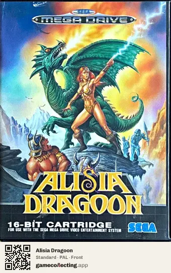 Alisia Dragoon Sega Mega Drive / Genesis, PAL box front