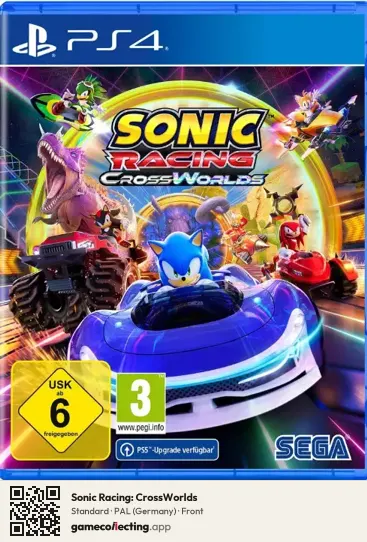 Sonic Racing: CrossWorlds PlayStation 4, Germany box front