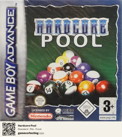 Hardcore Pool Game Boy Advance, PAL box front