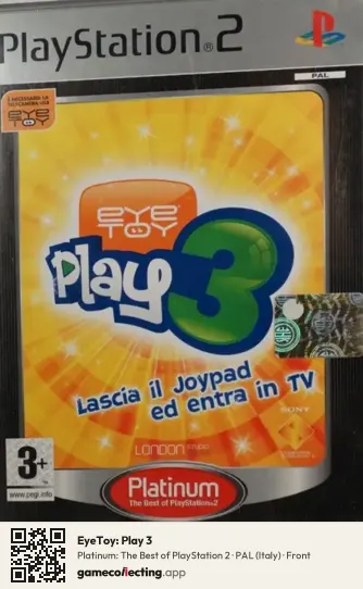 EyeToy: Play 3 PlayStation 2, Italy box front