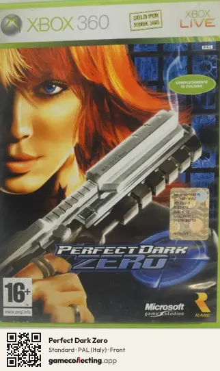 Perfect Dark Zero Xbox 360, Italy box front