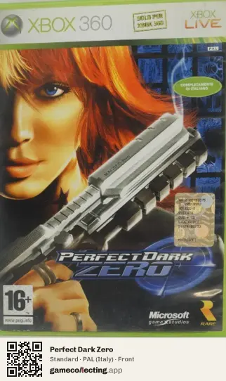 Perfect Dark Zero Xbox 360, Italy box front