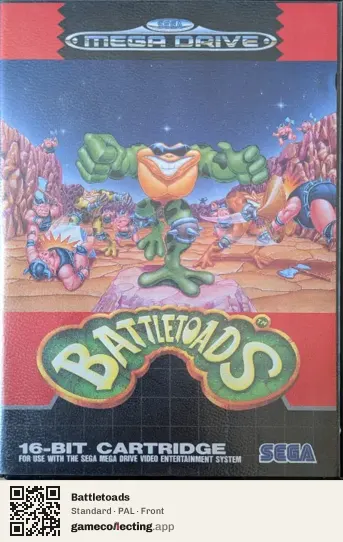 Battletoads Sega Mega Drive / Genesis, PAL box front