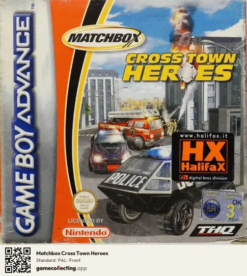 Matchbox Cross Town Heroes Game Boy Advance, PAL box front