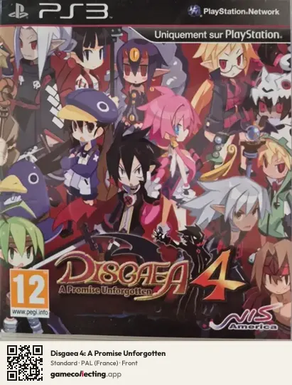 Disgaea 4: A Promise Unforgotten PlayStation 3, France box front