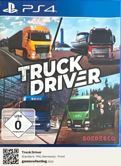 Truck Driver PlayStation 4, Germany box front