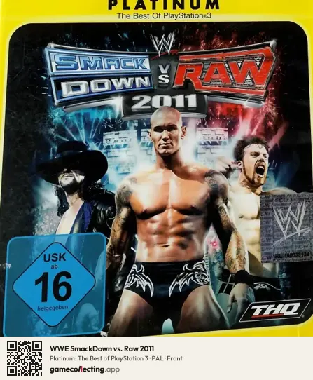 WWE SmackDown vs. Raw 2011 PlayStation 3, PAL box front