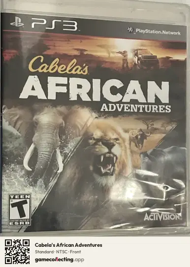 Cabela's African Adventures PlayStation 3, NTSC box front