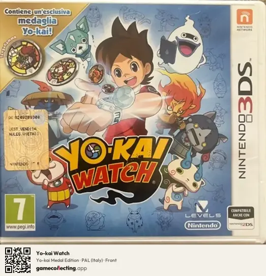 Yo-kai Watch Nintendo 3DS, Italy box front