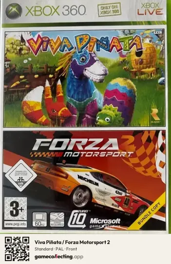 Viva Piñata / Forza Motorsport 2 Xbox 360, PAL box front