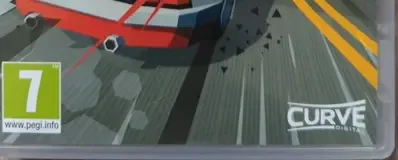Hotshot Racing, the PEGI square on its front