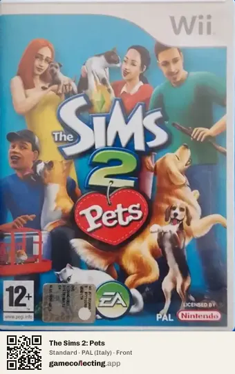 The Sims 2: Pets Nintendo Wii, Italy box front
