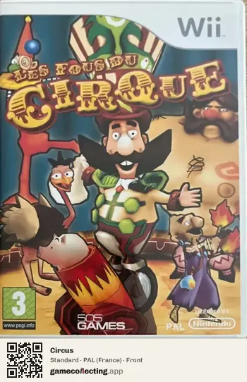 Circus Nintendo Wii, France box front