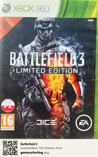 Battlefield 3 Xbox 360, Poland box front