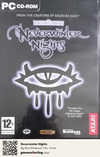 Neverwinter Nights Computer, PAL box front