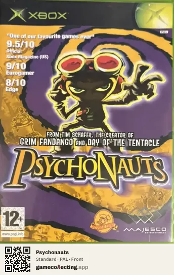Psychonauts Xbox, PAL box front