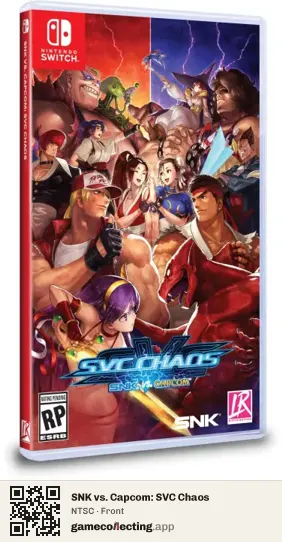SNK vs. Capcom: SVC Chaos Nintendo Switch, NTSC box front