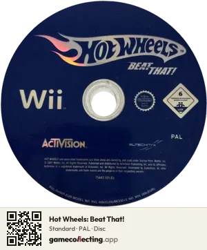 Hot Wheels: Beat That! Nintendo Wii, PAL disc